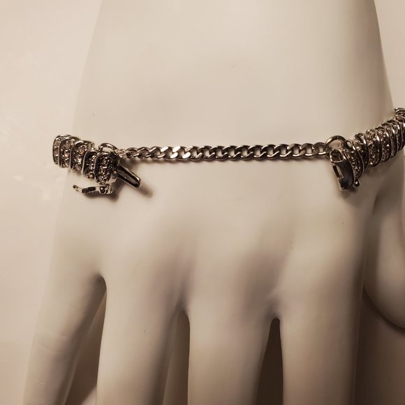 DIAMOND TENNIS BRACELET 14K WHITE GOLD - Picture 7 of 12